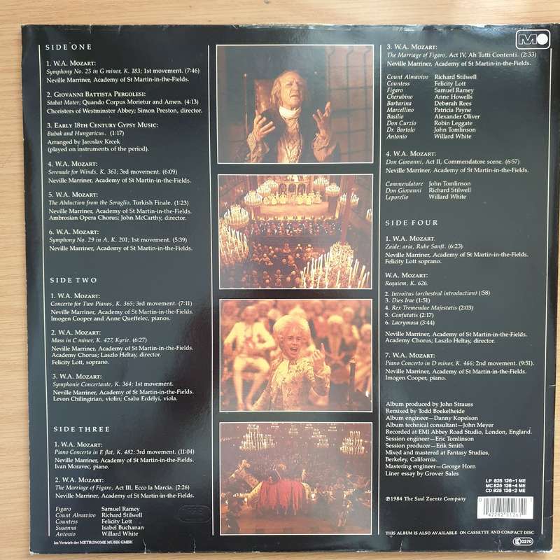 Amadeus (Original Soundtrack Recording) (Germany Pressing) -  Double Vinyl LP Record - Very-Good+...