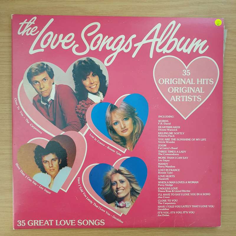 The Love Songs Album - 35 Original Hits - Original Artists  - Double Vinyl LP Record - Very-Good-...