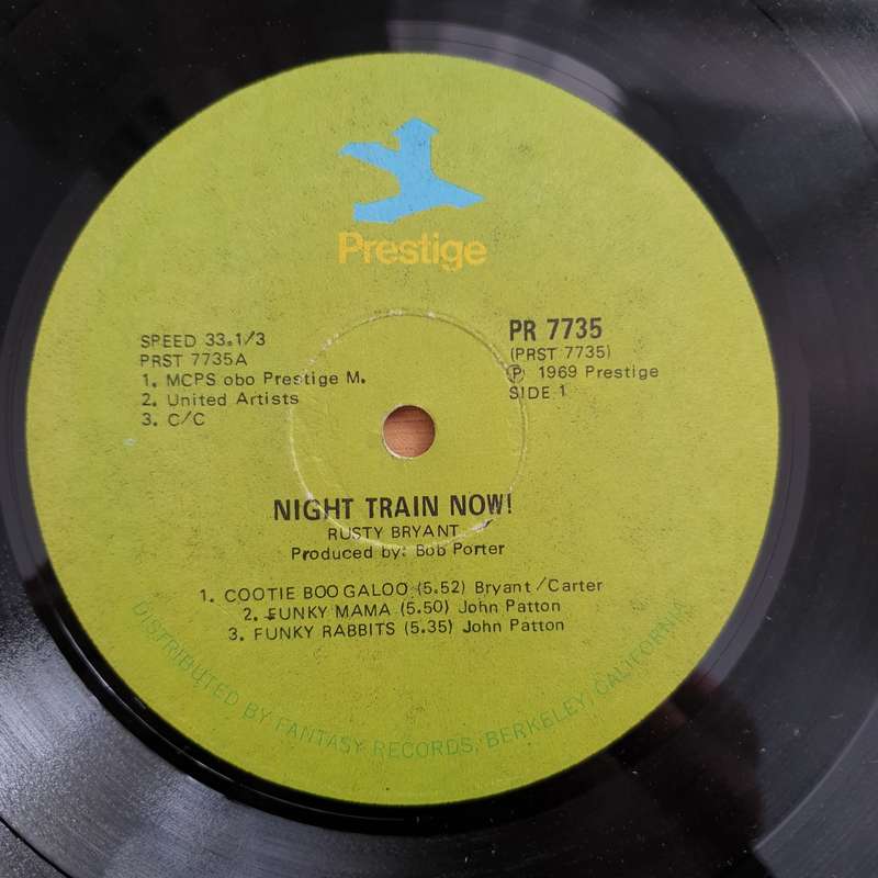 Rusty Bryant  Night Train Now! - Vinyl LP Record - Very-Good+ Quality (VG+)