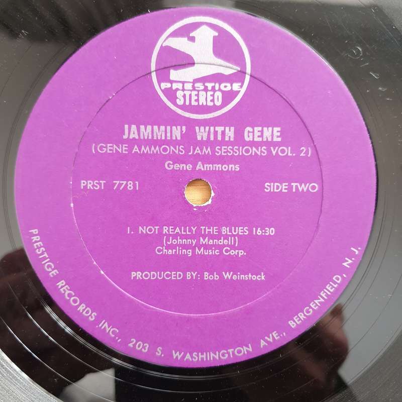Gene Ammons  Jammin' With Gene (Gene Ammons Jam Sessions Vol. 2) - Vinyl LP Record - Very-Good...