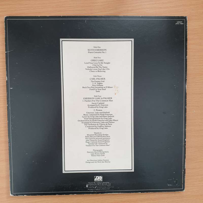 Emerson Lake & Palmer  Works (Volume 1) (UK Press) -  Double Vinyl LP Record - Very-Good+ Qual...
