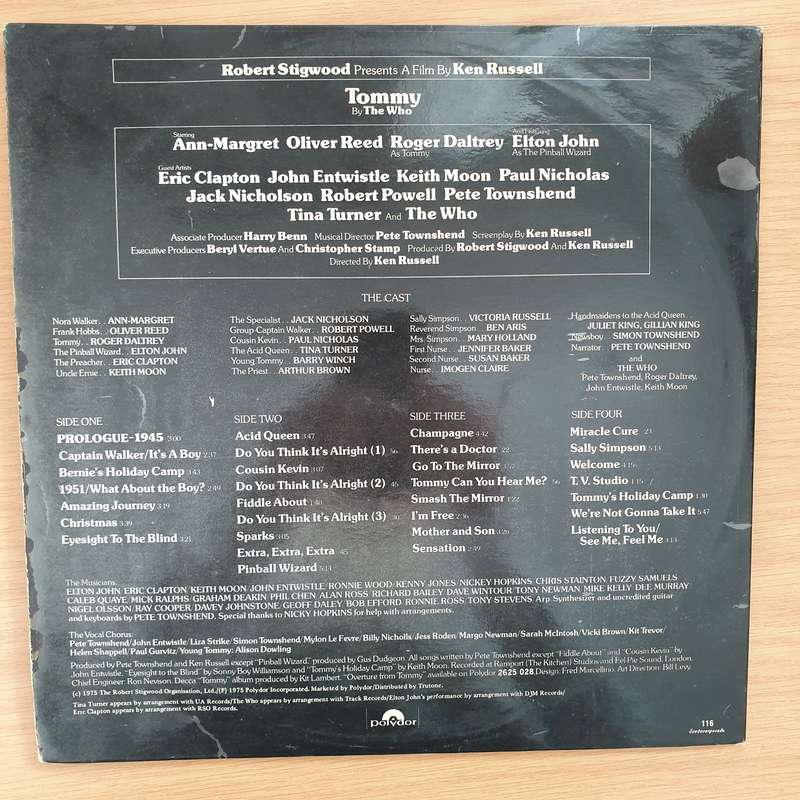 Tommy (Original Soundtrack Recording) - Vinyl LP Record - Very-Good Quality (VG) (verry)