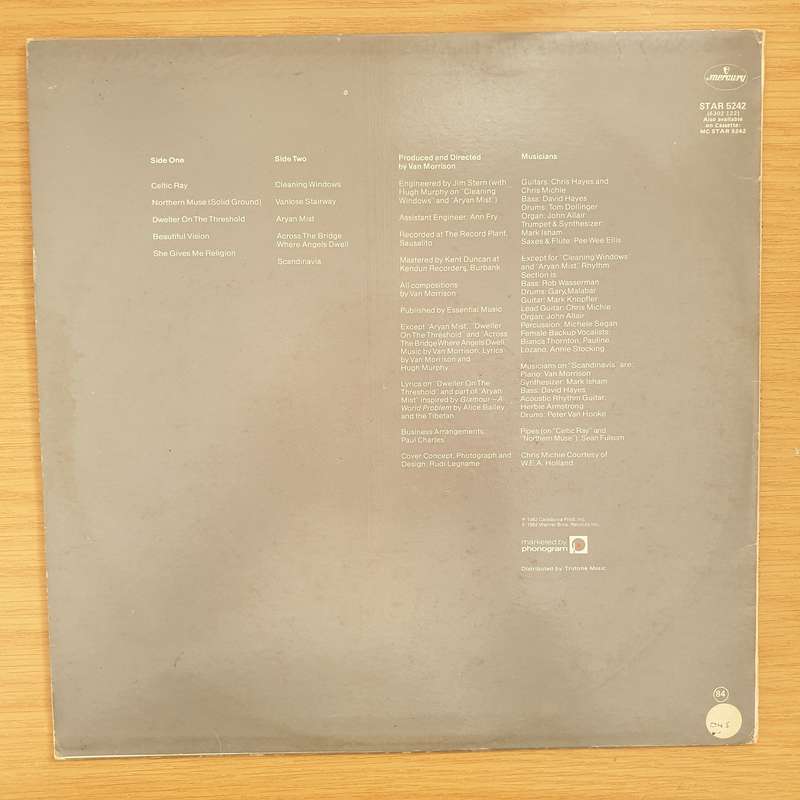 Van Morrison  Beautiful Vision - Vinyl LP Record - Very-Good Quality (VG) (verry)