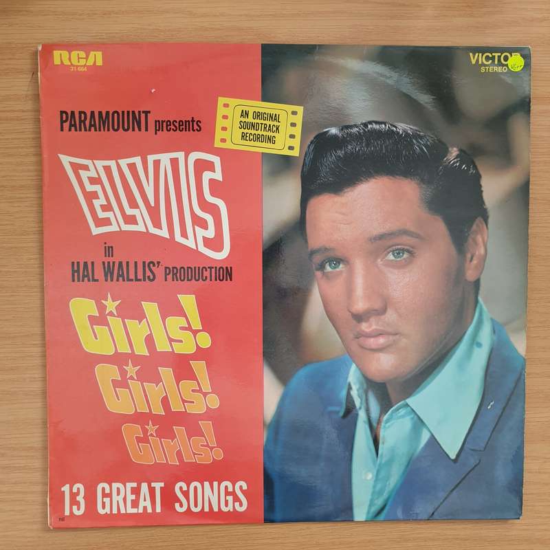 Elvis Presley  Girls! Girls! Girls! -  Vinyl LP Record - Very-Good+ Quality (VG+)