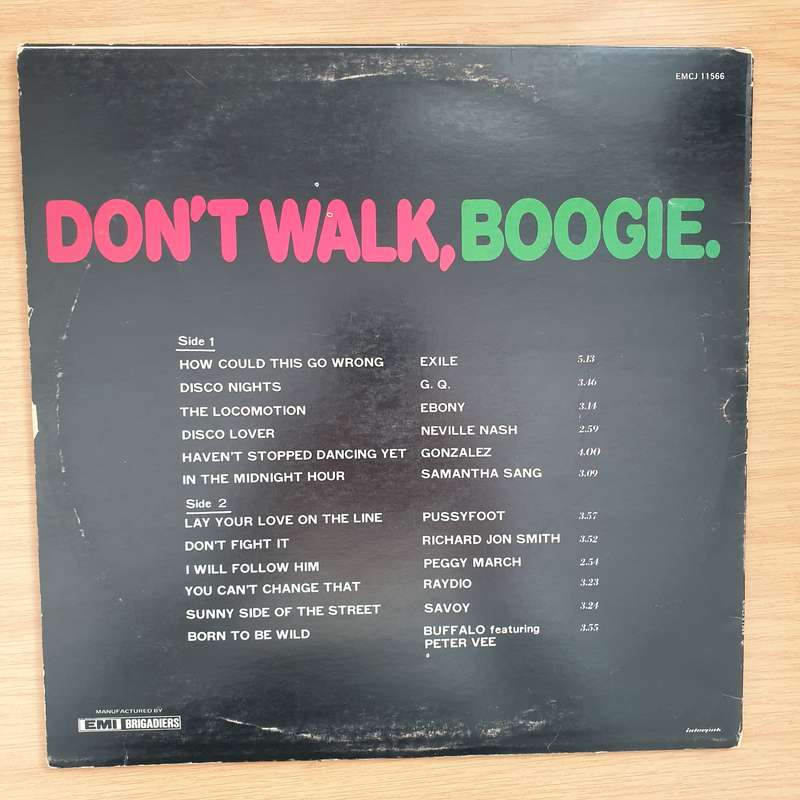 Don't Walk - Boogie - Great Disco Sounds from EMI -  Vinyl LP Record - Very-Good+ Quality (VG+)