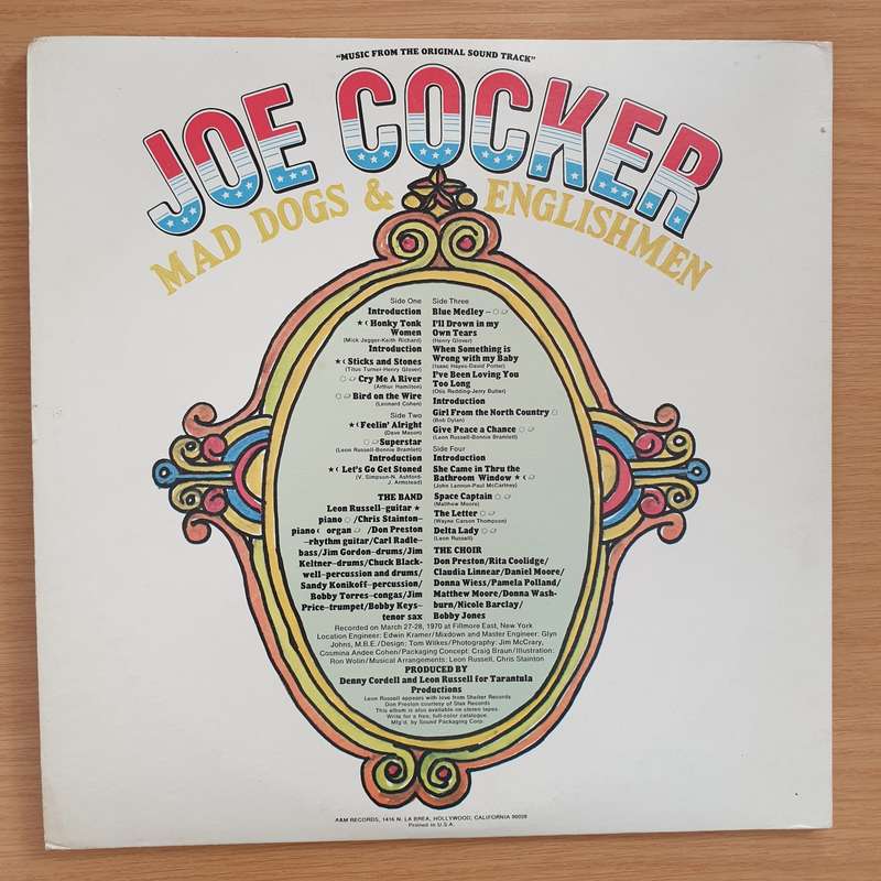 Joe Cocker  Mad Dogs & Englishmen -  Vinyl LP Record - Very-Good+ Quality (VG+)