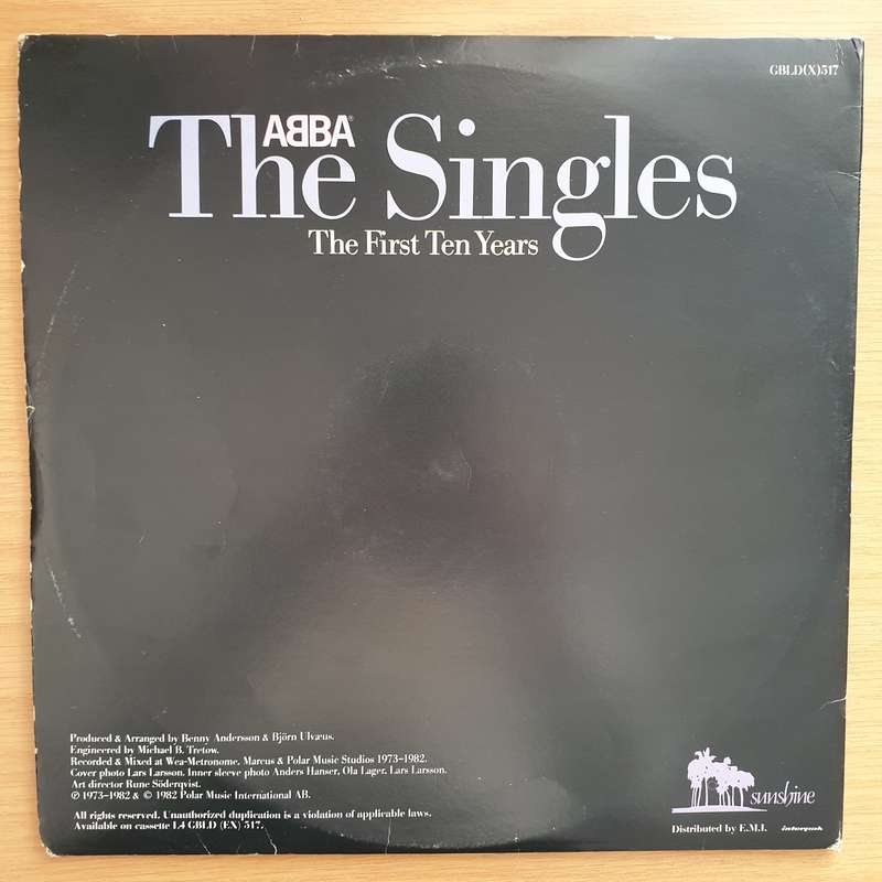 ABBA  The Singles - The First Ten Years  - Double Vinyl LP Record  (VG)