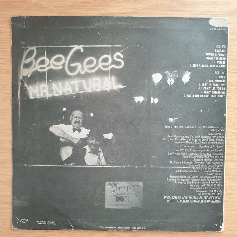 Bee Gees  Mr. Natural - Vinyl LP Record - Very-Good Quality (VG) (verry)