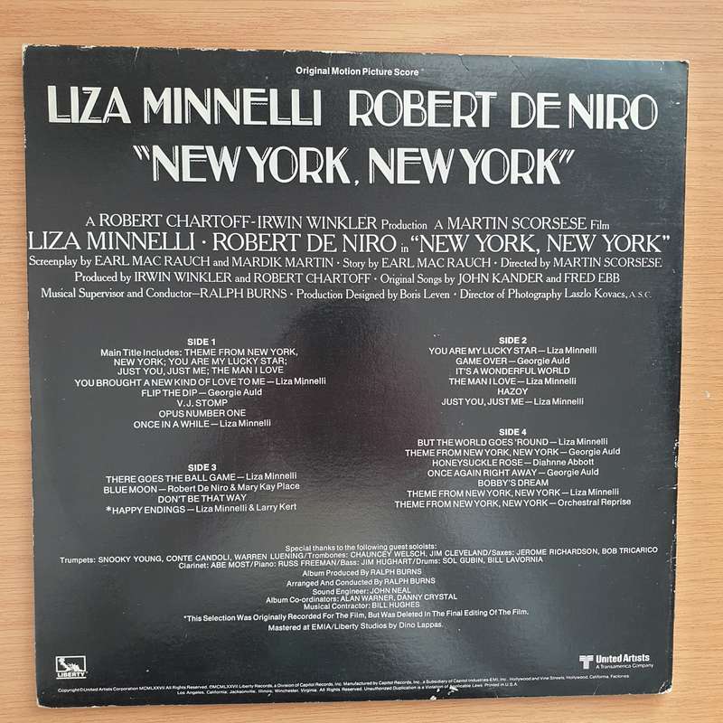 Liza Minnelli & Robert De Niro  New York, New York (Original Motion Picture Score) -  Vinyl...