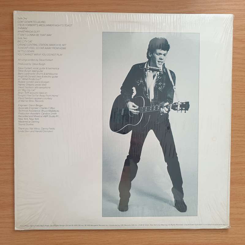 Steve Forbert  Alive On Arrival -  Vinyl LP Record - Very-Good+ Quality (VG+)