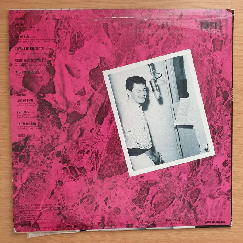 Eddie Fisher  The Best Of Eddie Fisher -  Vinyl LP Record - Very-Good+ Quality (VG+)