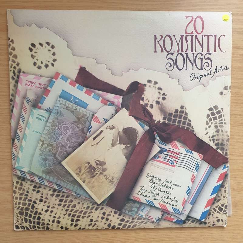 20 Romantic Songs - Original Artists  Vinyl LP Record - Very-Good+ Quality (VG+)