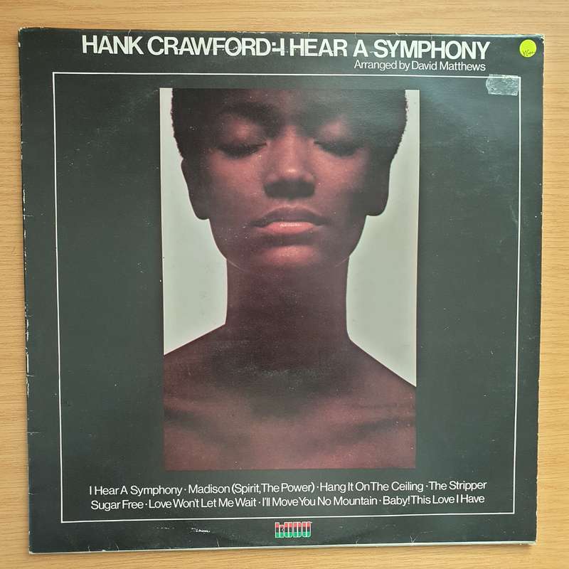 Hank Crawford  I Hear A Symphony - Vinyl LP Record - Very-Good+ Quality (VG+)
