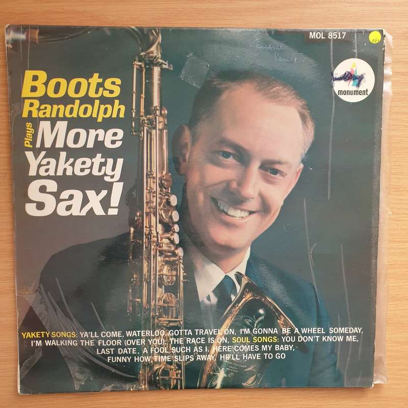 Boots Randolph  Boots Randolph Plays More Yakety Sax - Vinyl LP Record - Very-Good+ Quality (VG+)