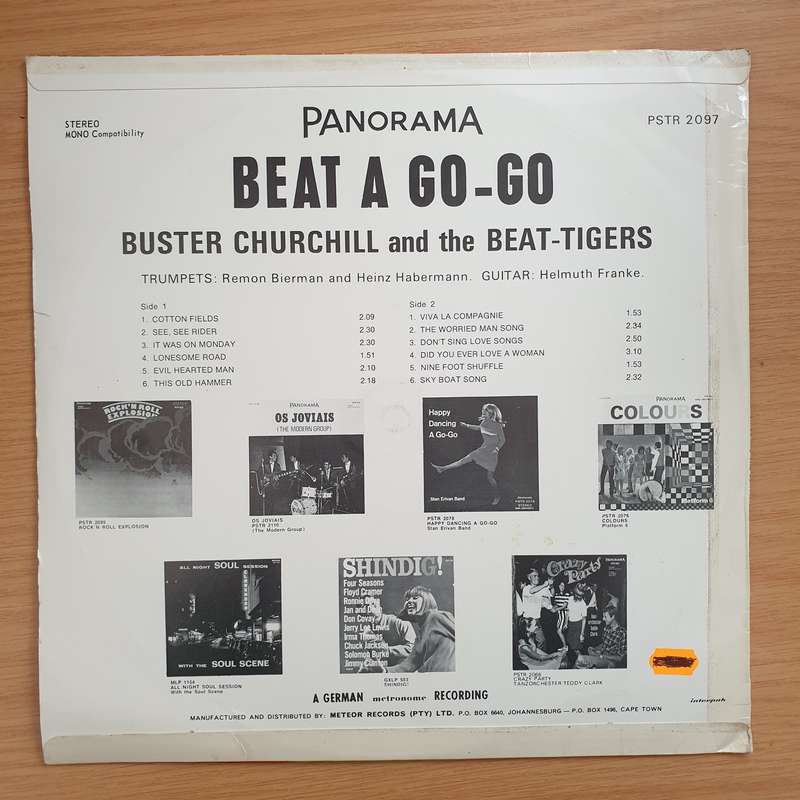 Buster Churchill And The Beat-Tigers  Beat Á Gogo - Vinyl LP Record - Very-Good+ Quality (VG+)