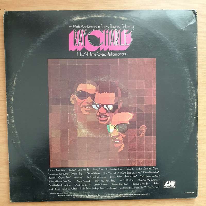 Ray Charles  A 25th Anniversary In Show Business - His All-Time Great Perfomances - Double Vin...