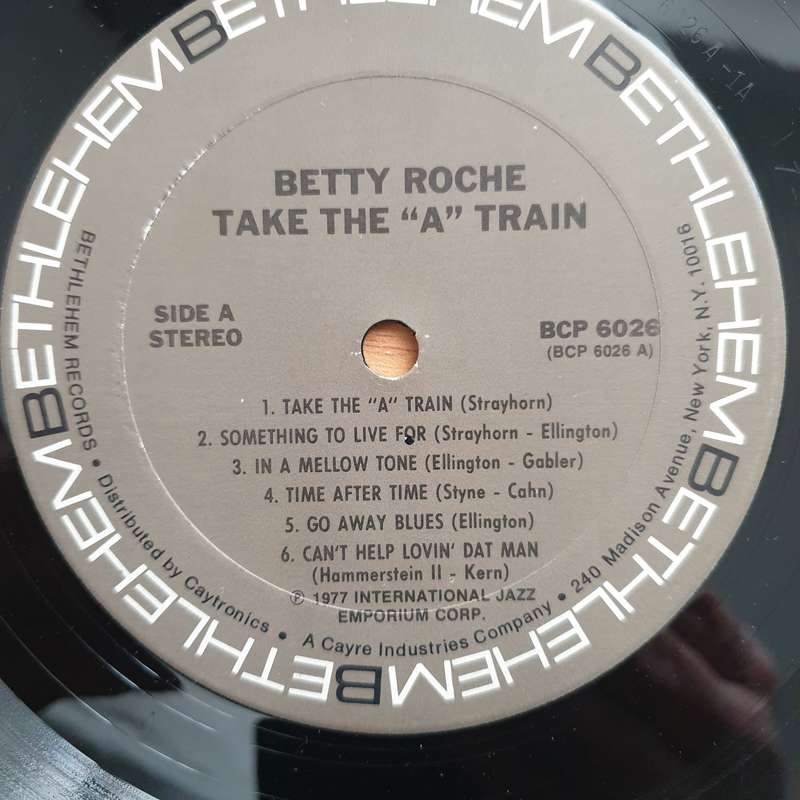 Betty Roché  Take The "A" Train - Vinyl LP Record - Very-Good+ Quality (VG+)
