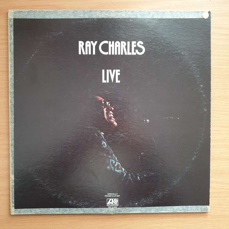 Ray Charles  Live - Double Vinyl LP Record - Very-Good+ Quality (VG+)