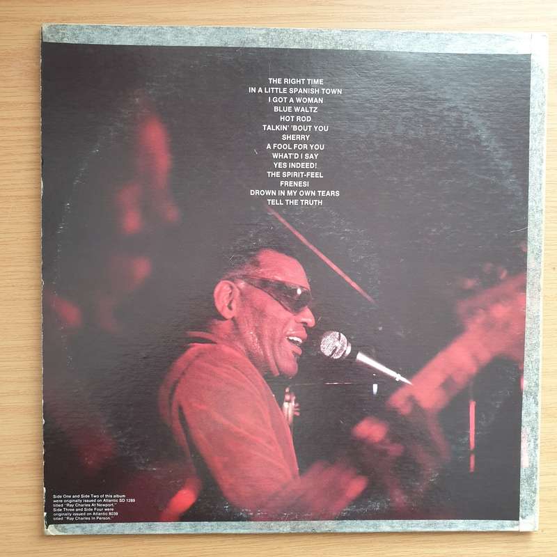 Ray Charles  Live - Double Vinyl LP Record - Very-Good+ Quality (VG+)