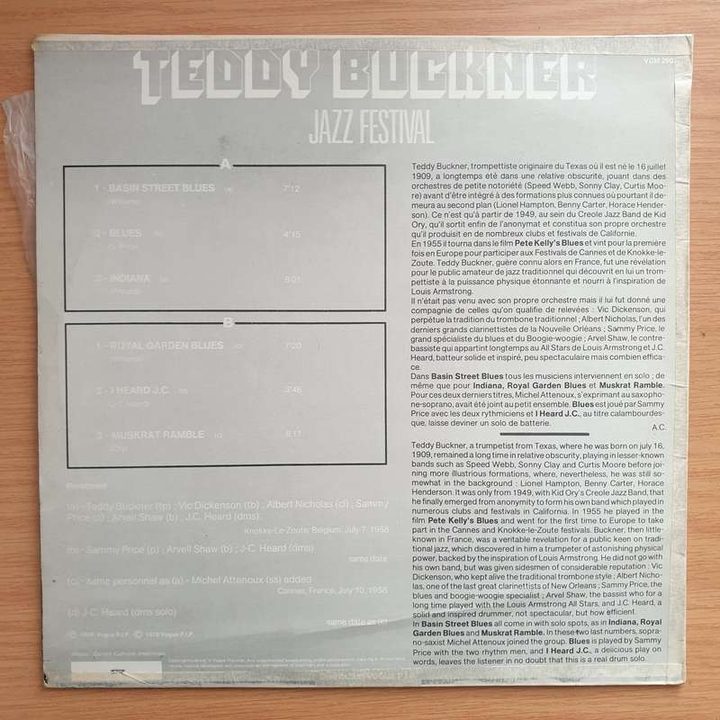 Teddy Buckner  Jazz Festival - Vinyl LP Record - Very-Good+ Quality (VG+)