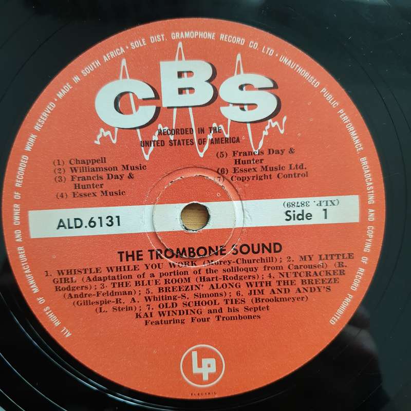 Kai Winding And His Septet  The Trombone Sound - Vinyl LP Record - Very-Good Quality (VG) (verry)