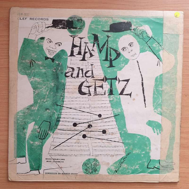 Lionel Hampton And Stan Getz  Hamp And Getz - Vinyl LP Record - Very-Good- Quality (VG-) (minus)