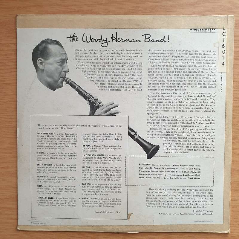 The Woody Herman Band  The Woody Herman Band! - Vinyl LP Record - Very-Good Quality (VG) (B52s...
