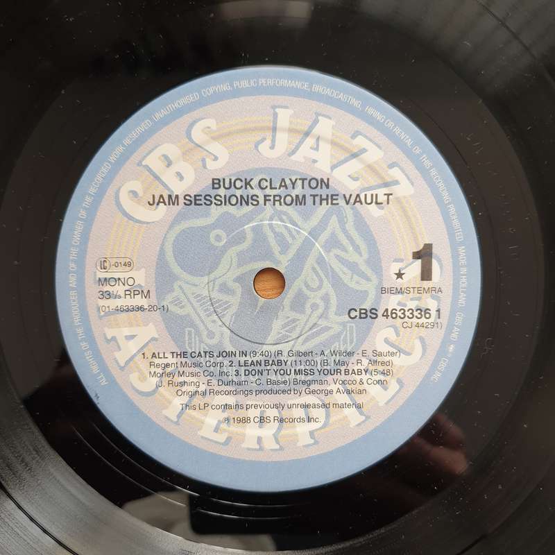 Buck Clayton  Jam Sessions From The Vault  - Vinyl LP Record - Good+ Quality (G+) (gplus)
