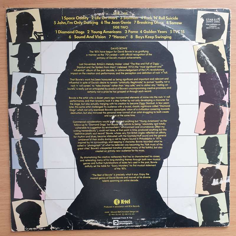 David Bowie  The Best Of Bowie - Vinyl LP Record - Very-Good+ Quality (VG+) (verygoodplus)