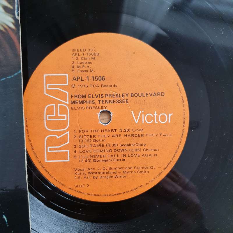 Elvis Presley  From Elvis Presley Boulevard, Memphis, Tennessee - Vinyl LP Record - Very-Good+...