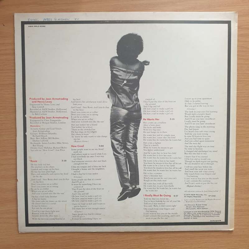 Joan Armatrading  How Cruel - Vinyl LP Record - Very-Good+ Quality (VG+) (verygoodplus)