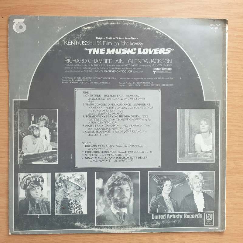 The Music Lovers - Original Motion Picture Soundtrack - Tchaikovsky, André Previn, The London Sy...