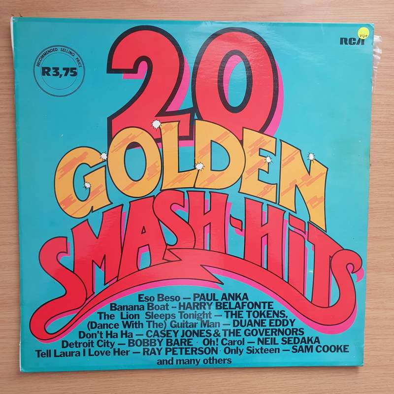 20 Golden Smash Hits  Vinyl LP Record - Very-Good+ Quality (VG+) (verygoodplus)
