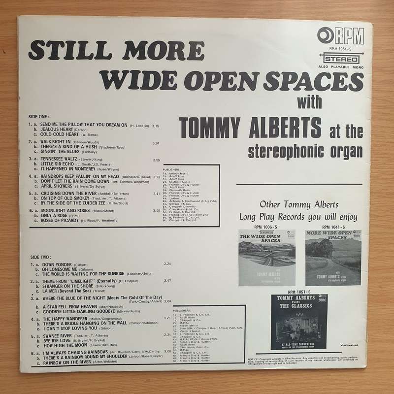 Tommy Alberts - Still More Wide Open Spaces - Vinyl LP Record - Very-Good+ Quality (VG+) (verygoo...