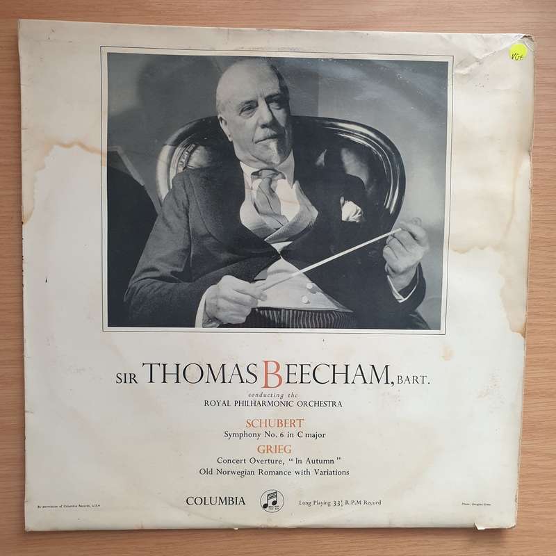Sir Thomas Beecham, The Royal Philharmonic Orchestra, Schubert, Grieg  Symphony No. 6 In C Maj...