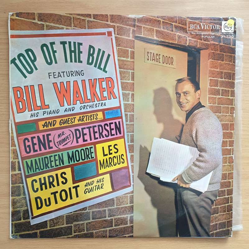 Bill Walker - Top of the Bill  Vinyl LP Record - Very-Good+ Quality (VG+) (verygoodplus)