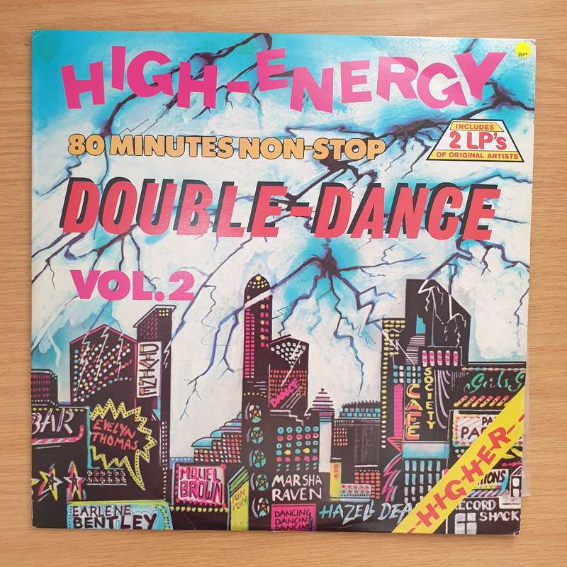 High Energy Double Dance Vol 2  Double Vinyl LP Record - Very-Good+ Quality (VG+) (verygoodplus)