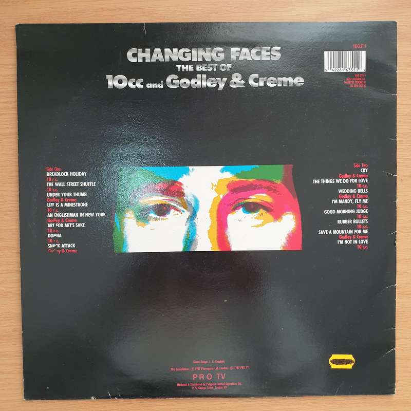 Changing Faces - 10cc And Godley & Creme  (The Best Of 10cc And Godley & Creme) - Vinyl LP Rec...