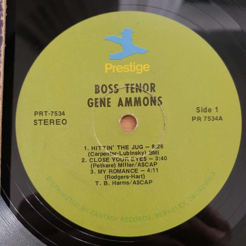 Gene Ammons  Boss Tenor - Vinyl LP Record  (VG-)