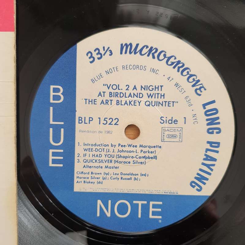 Art Blakey Quintet  A Night At Birdland Volume 2 - Vinyl LP Record - Very-Good Quality (VG) (v...