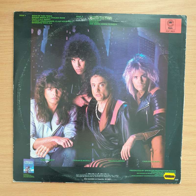 Quiet Riot  Condition Critical - Vinyl LP Record - Opened  - Very-Good+ Quality (VG+)