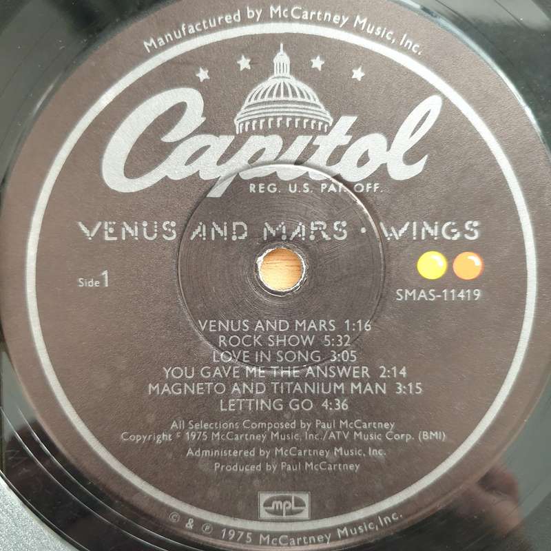 Wings  Venus And Mars - (US Press) (Includes 2 x Full Posters) - Vinyl LP Record - Very-Good+ ...