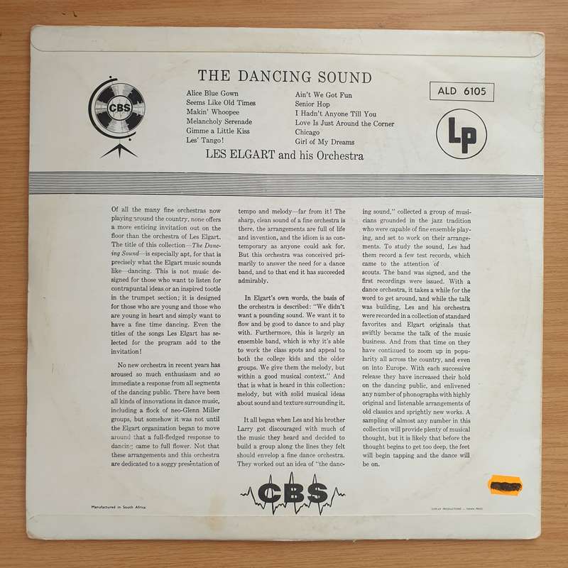 Les Elgart And His Orchestra  The Dancing Sound - Vinyl LP Record - Very-Good+ Quality (VG+)