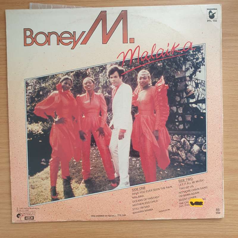 Boney M.  Malaika - Vinyl LP Record - Very-Good+ Quality (VG+)