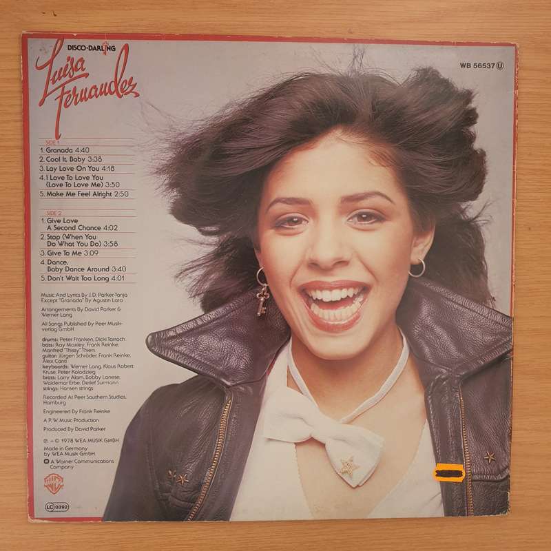 Luisa Fernandez  Disco Darling - Vinyl LP Record - Very-Good Quality (VG) (verry)