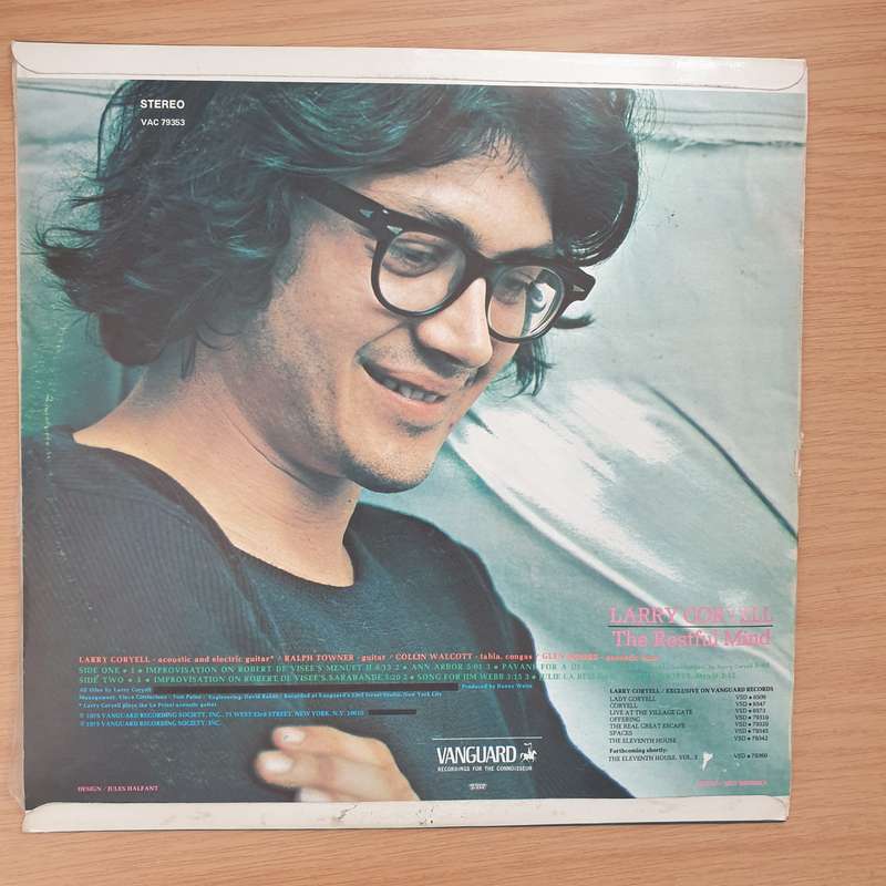 Larry Coryell  The Restful Mind - Vinyl LP Record - Very-Good+ Quality (VG+)