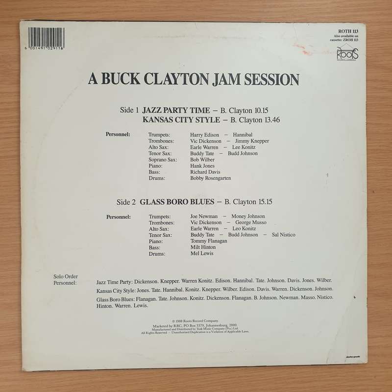 Session Jam  A Buck Clayton Jam Session - Vinyl LP Record - Very-Good+ Quality (VG+)