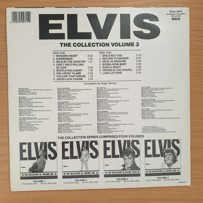 Elvis Presley  Elvis - The Collection Vol. 3 - Vinyl LP Record - Very-Good+ Quality (VG+)
