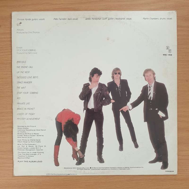 Pretenders  Pretenders - Vinyl LP Record - Very-Good+ Quality (VG+)