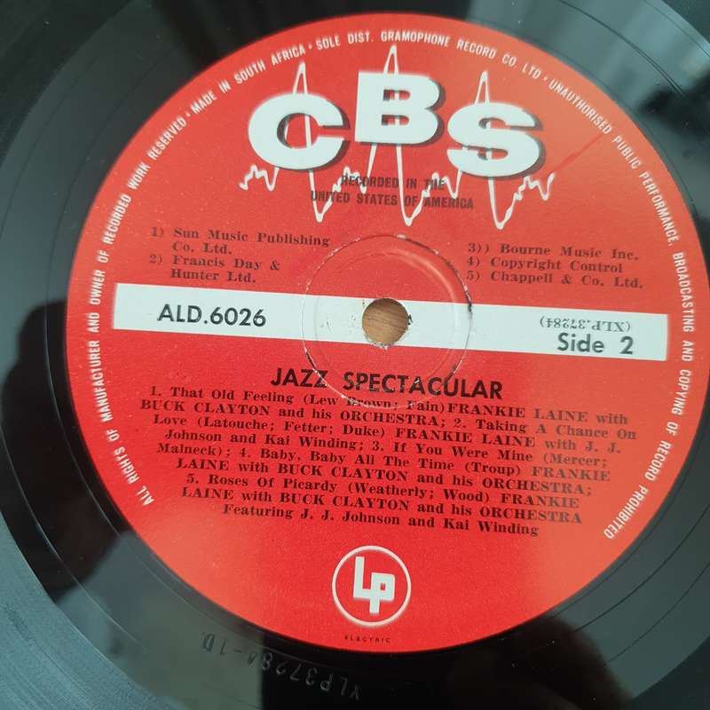 Jazz Spectacular - Frankie Laine And Buck Clayton And His Orchestra Featuring J. J. Johnson And K...